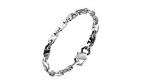 Bracciale Bikkembergs Uomo in Acciaio Diamante 0.01 Ct HAB04WW - HAB04WW